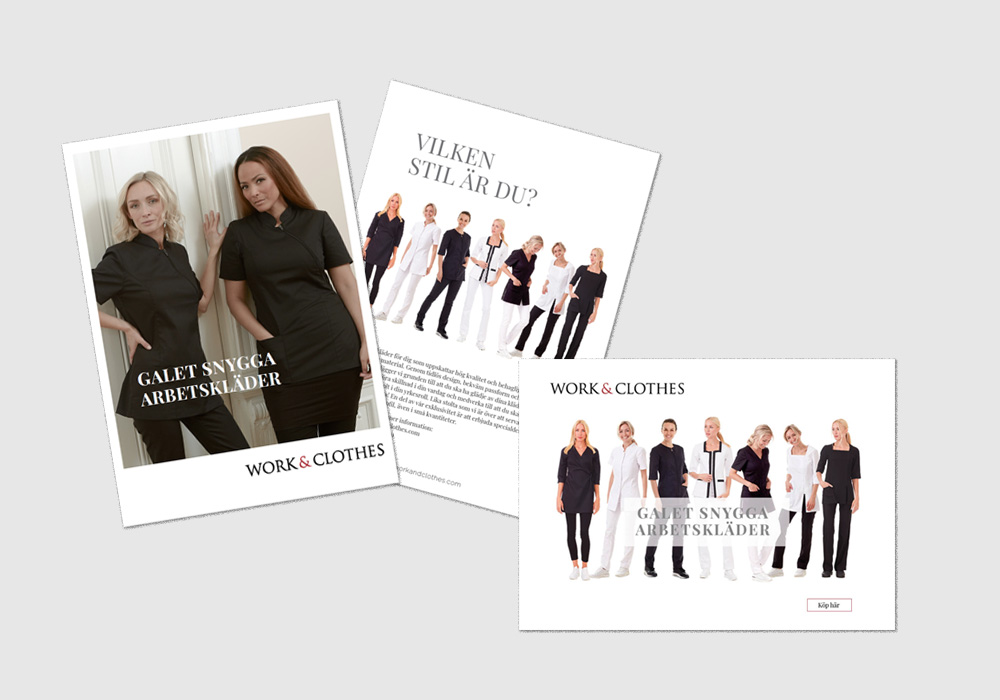 Work-and-Clothes-flyer Flyer och annons Work and Clothes